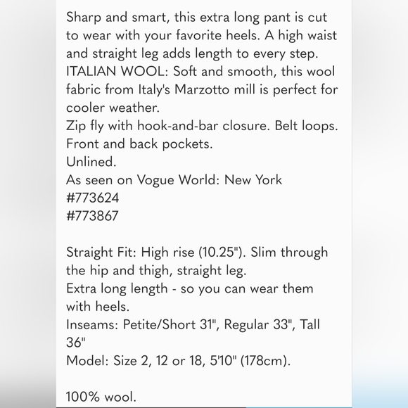 Banana Republic Lido Wide Leg Black Pants Size 4 - Picture 5 of 10